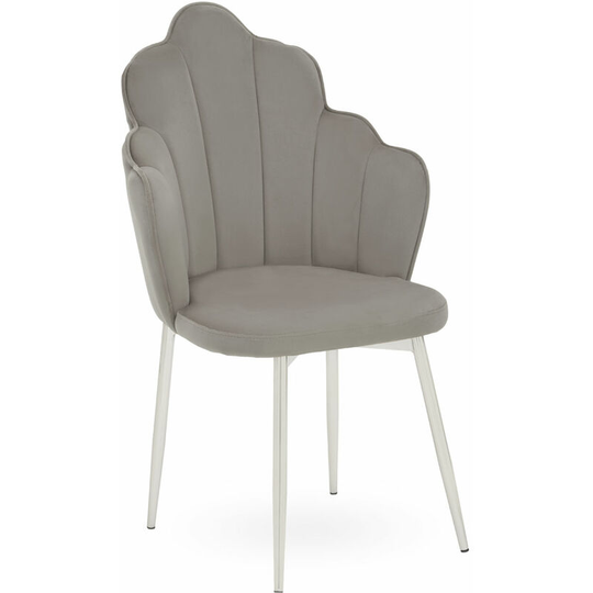 Tian Grey Velvet Chair - Premier Housewares