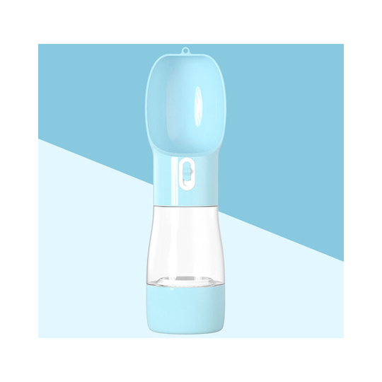 Muff - Portable Pet Travel Water Bottle Leak Proof Lightweight Water Drinking Bottles water and food bottle blue