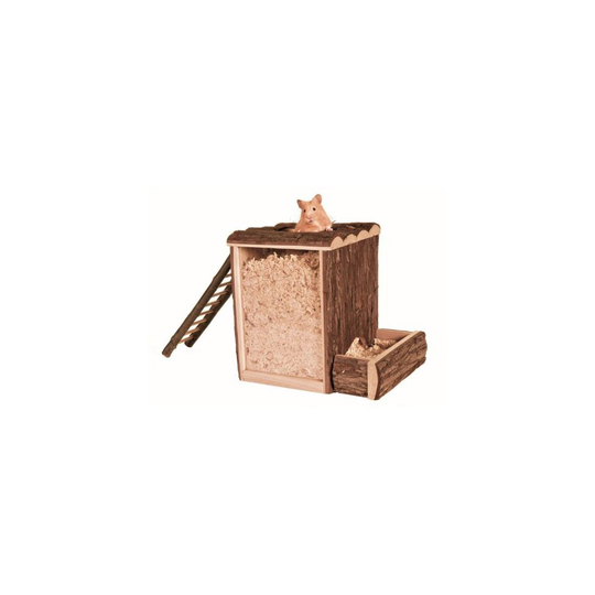 Trixie Large Wooden Digging Tower For Pet Hamster, 25 × 24 × 20cm - Hamster 20 - tower hamster wooden large digging trixie pet 25 24 20 cm play