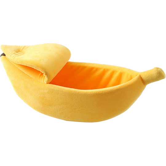 Funny Banana Cat Dog House Cozy Pet Bed Enclosed Pet Boat Warm Dog Sleeping Nest