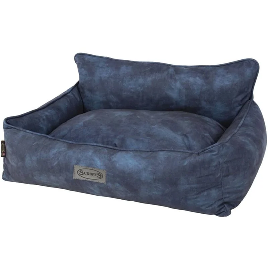 Dog Bed Kensington Size l 90x70 cm Navy Scruffs&tramps Blue