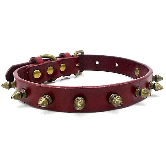 1Pcs Adjustable Leather Stud Pet Collar -Anti-bite Collar l