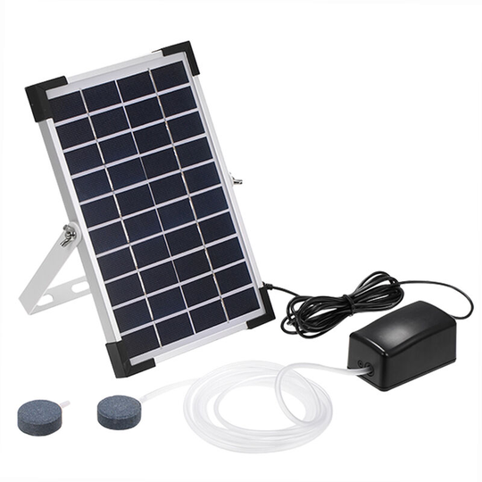 Lifcausal - Solar Oxygen Pump Fish Tank Oxygenator Aquarium Oxygen Aerator Pond Aerator Air Pump Fishing Aerator Aquarium Airpump with Aquarium