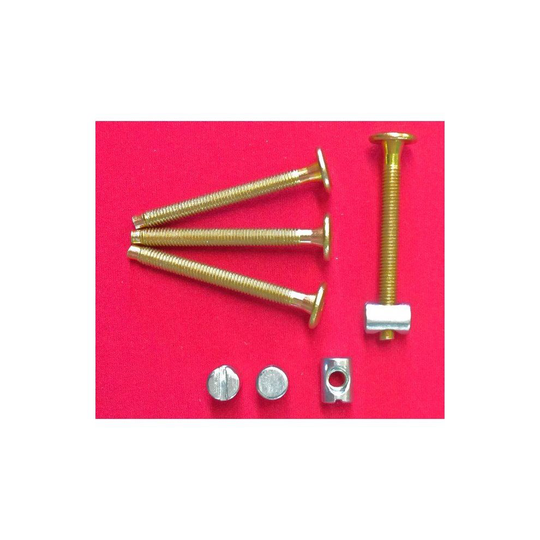 4 x SET of Furniture Bolts Allen Headed M6 x 60mm + Barrel Nuts