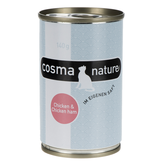 Cosma Nature 6 x 140g - Chicken & Chicken Ham