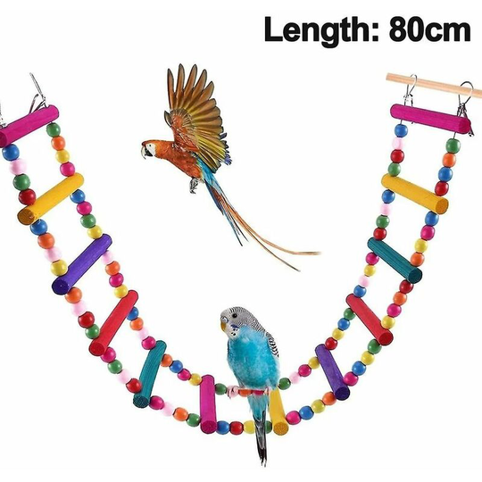 Bird Parrot Toy Rope Ladder Swing Bridge Decoration