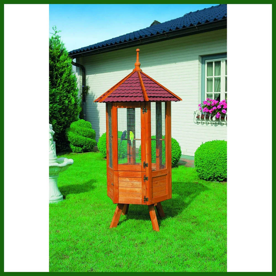 Aviary with Bitumen Roof