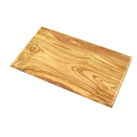 Breakfast board made of olive wood with 25cm bevelled edges