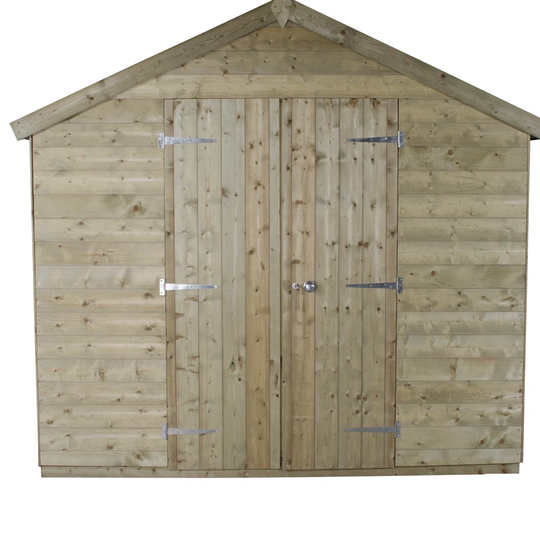 Apex 8 Ft. W x 12 Ft. D Tongue and Groove Wooden Garden Shed