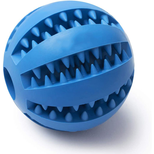 Devenirriche - Dog ball with dental care function Knobs Dog toy made of natural rubber - Robust dog ball ø 5cm - Dog play ball for large and small
