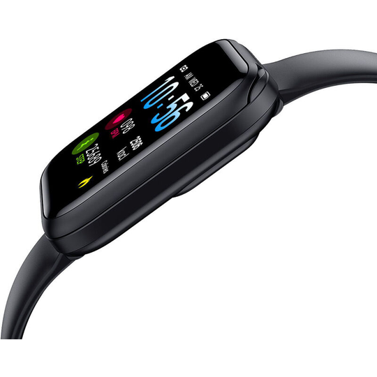 X8 2 in 1 Smart Bracelet with Wireless Earbuds 1.54-Inch IPS Full-Touch Screen BT5.0 Fitness Tracker IP67 Waterproof Sleep/Heart Rate