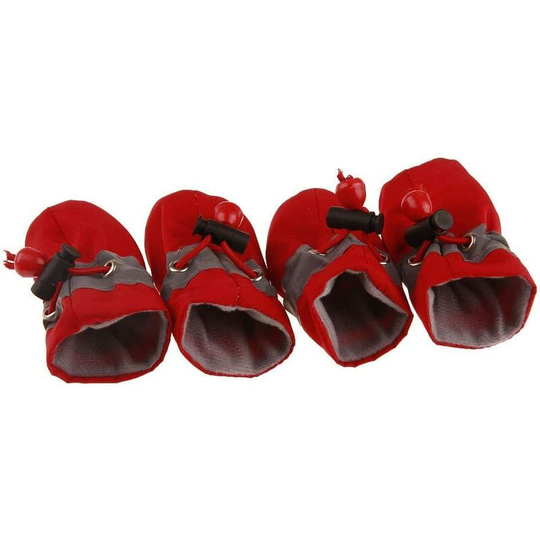 4 Pack Dog Boots, Waterproof Rain for Small Dogs and Puppies Shoes with Non-slip Sole Resistant for Winter Rain - Langray