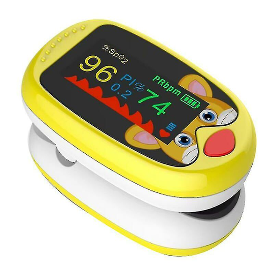 Children's Oximeter Finger Clip Blood Oxygen Saturation Detection Pulse Heart Rate Monitor Blue Thsinde