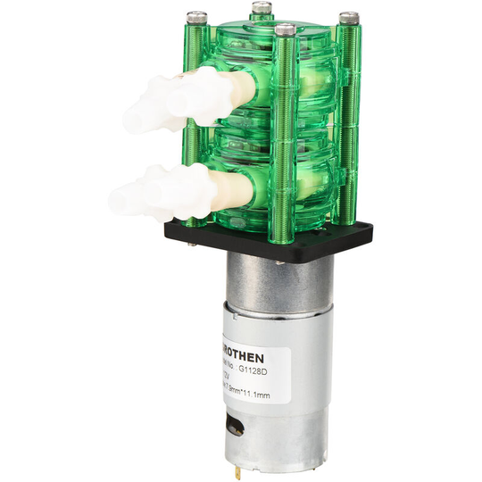 Grothen - Dosing Pump Dual Head Peristaltic Pump Mini Water Liquid Pump Large Flow Rate Peristaltic bpt Tube, 12V - 12V