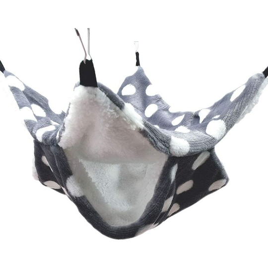 Combination-Hamster Two-Layer Hammock and Sleeping for Small Animals Comfortable Nest Rodent Accessory Hamster House Bed