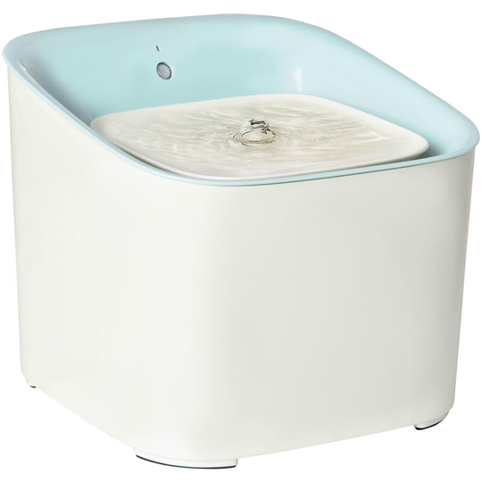 Pet Water Fountain Automatic w/ Infrared Sensor, led Indicator - Blue - Blue - Pawhut