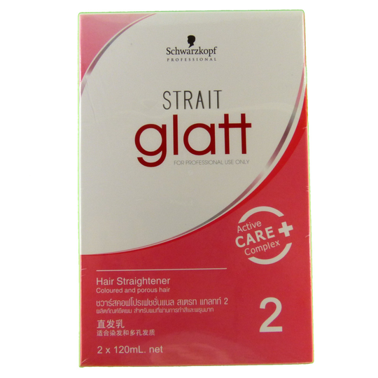 Schwarzkopf Glatt Hair Straightener No. 2 Colored Treated Hair 120ml