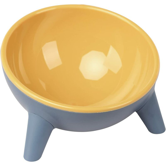 Resin Cat Dog Bowl Raised and Tilted Cat Bowl Triangle Base Anti-Rollover Bowl Cute Food Bowl