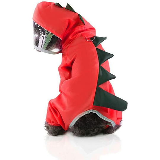 Reflective Cartoon Rain Coat Summer Dog Clothes For Small Dogs Nylon Puppy Waterproof Rain Coat Chihuahua Pet Clothes