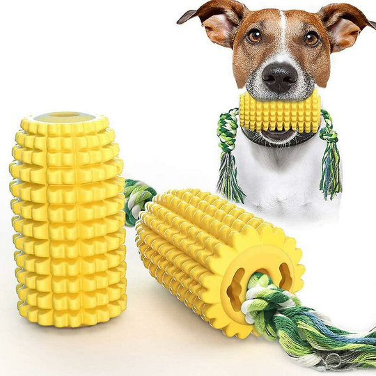 Deckon - Dog Toy Puppy Toys Dogs Supplies, Corn-shaped Dog Chew Molar Stick With Teeth Cleaning Function, Durable Tough New Material - style 1
