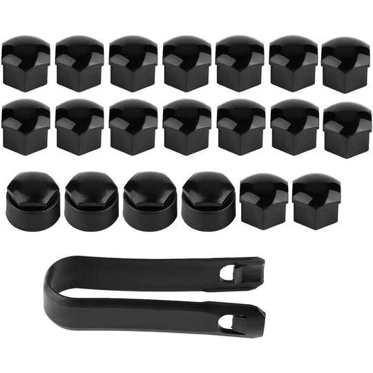 For black vehicle wheel cap for alfa mito nut cover for alfa romeo mito wheel nut cover for hub cap Wheel nut caps 17mm 20pcs 17mm car wheel nut Auto