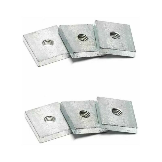 Deckon - Square Nuts, m4*20*13*3.5mm Zinc Plated Zinc Plated Thread Kit, 10pcs