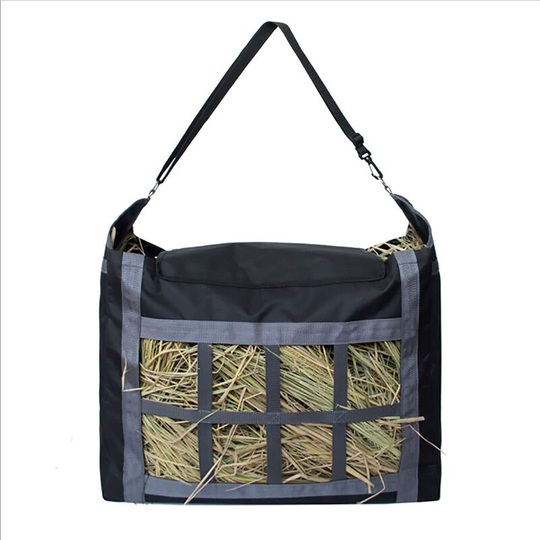 Thsinde - Horse Hay Bag, Heavy Duty Large Capacity Horse Feed Bag Made of 600D Oxford Cloth, Hay Storage Bag with Adjustable Strap, Slow Feeding Hay