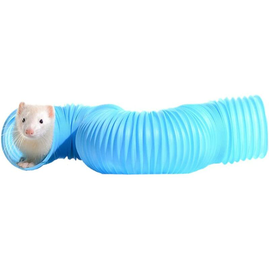 Foldable Tunnel for Pig India, Hamster, Rabbit, Kitten, Ferret, Pig India (Random Color)