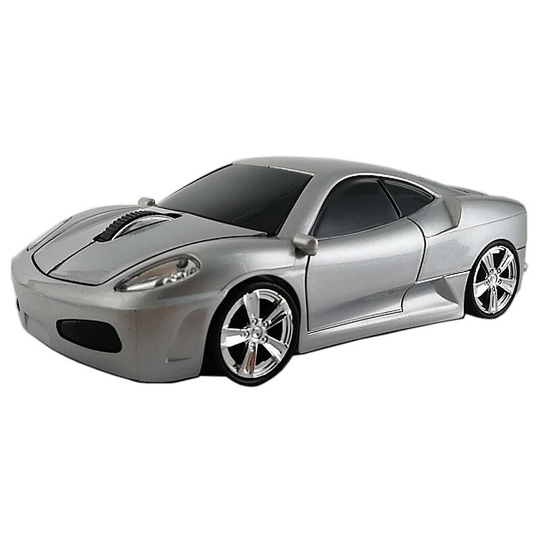 Thsinde - 2.4GHz Silver Color Car Design Wireless Optical Mouse