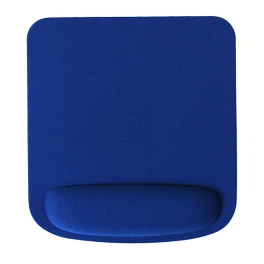 (Blue) Square 5mm Mouse Mat with Wrist Support