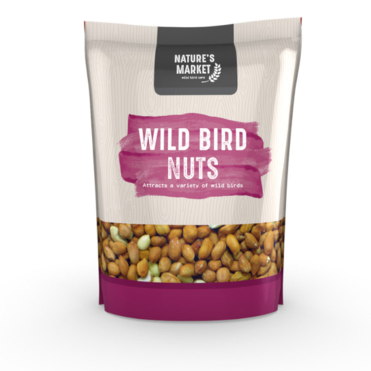 Natures Market 1kg (2.2 lbs) Bag of Peanuts / Nuts Feed Wild Bird Food