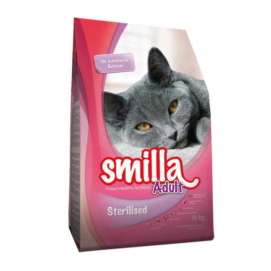 Smilla Dry Cat Food Economy Packs 2 x 10kg - Adult Sterilised - Poultry