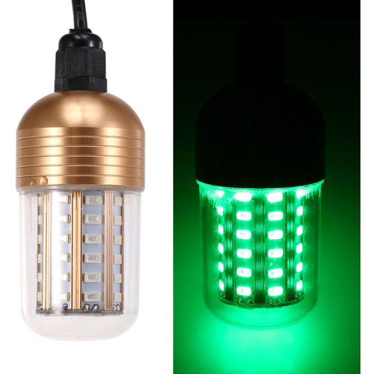 12V-60V 30W 60 LEDs Underwater Night Fishing Light Submersible led Lamp Bait Squid Fish Attracting Light Fish Finder Light with Cord,model:Green