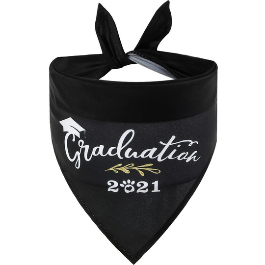 2pcs Dog Bandana Costume Black Dog Saliva Towel Dog Scarf