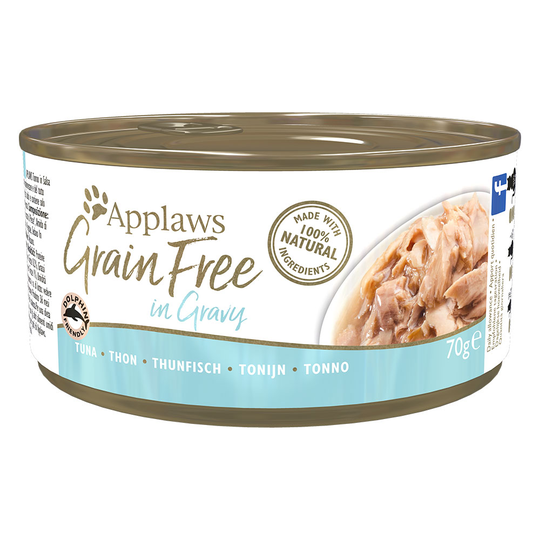 Applaws Cat Food 70g in Gravy - Grain-Free - Tuna (24 x 70g)