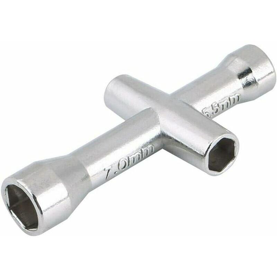 Multifunctional spanner tools cross spanner model for M2/M2.5/M3/M4 bolts and nuts