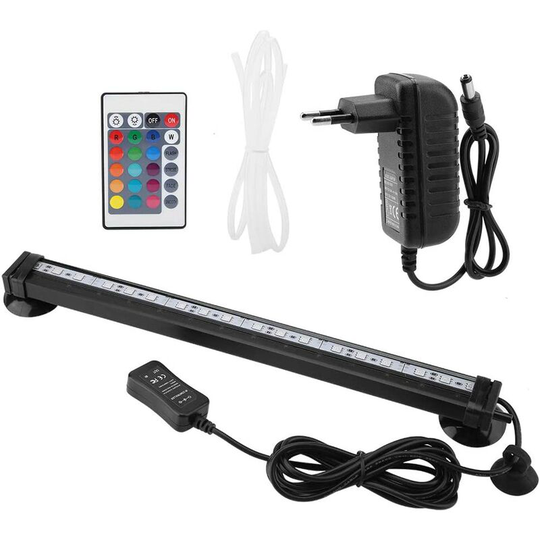 Led Aquarium Light Fish Lamp Tube Waterproof Aquarium Color Light Aquarium Submersible (31cm eu Plug)