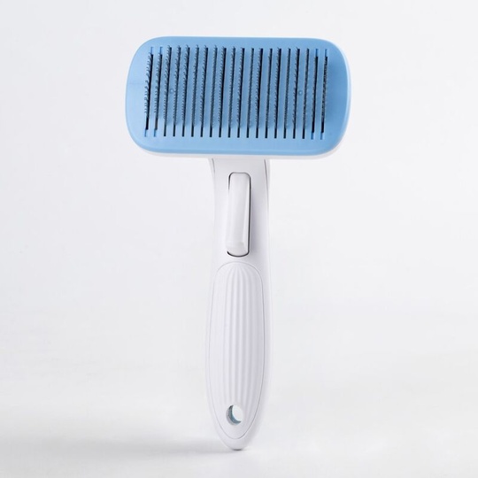 Automatic Pet Hair Removal Comb, Self-Cleaning Slicker Brush for Dogs & Cats- Grooming Shedding Brush for Small, Medium and Large Dogs and Cats- Pet