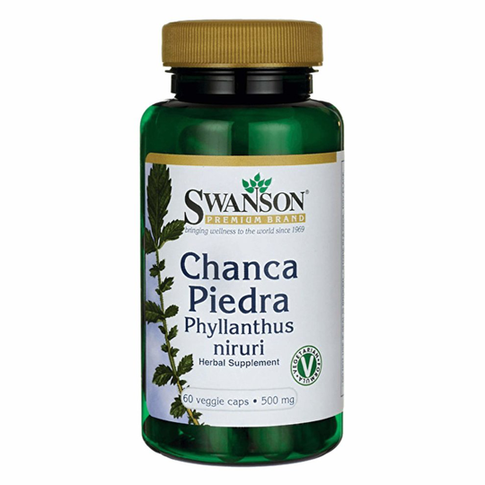 Swanson Chanca Piedra Phyllanthus Niruri Veg Capsules, 500 mg, Pack of 60