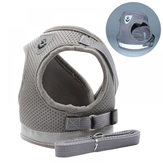 Cat harness, cat harness escape proof grey s size