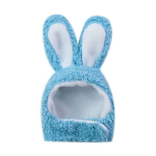 Pet Rabbit Ear Hat Cat Dog Rabbit Ear Head Wear Rabbit Ear Shape Plush Pet Headgear Festive Costume Cosplay, 1 Piece, Blue