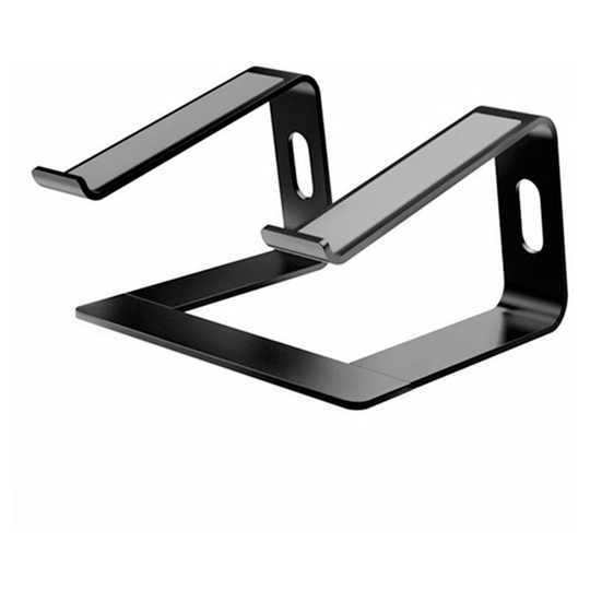 Bearsu - Laptop Stand, Ergonomic Laptop Stand, Aluminum Laptop Stand, Compatible with 10-15.6' (Black)
