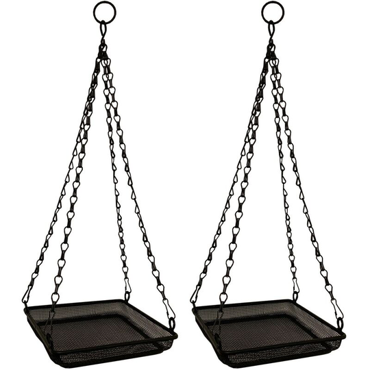 2 x GFK776 Hanging Seed Feeder Tray