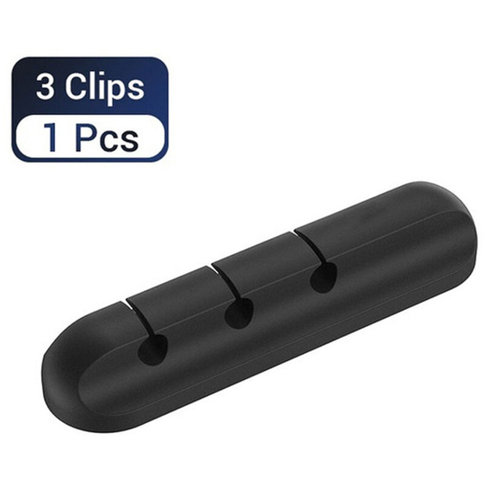 Asupermall - Silicone Cable Organizer Cable Holder usb Wire Winder Management Cord Adhesive Clips Holder for Mouse Phone Charging Cables