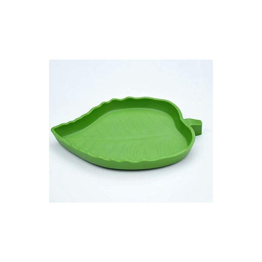 Leaf Shaped Reptile Turtle Water Bowl 3 Pieces