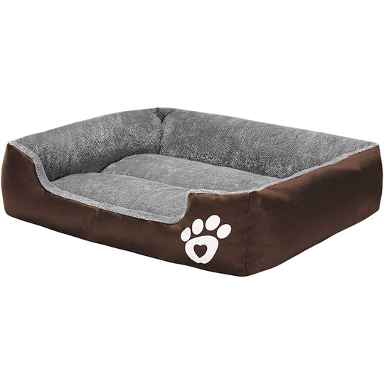 Kennel for small, medium, large and extra large animals - very soft, self-heating and breathable brown s (pack of 1)