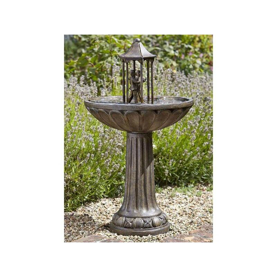 Solar Dancing Couple Garden Water Feature Fountain Bath 1170441 - Smart Garden