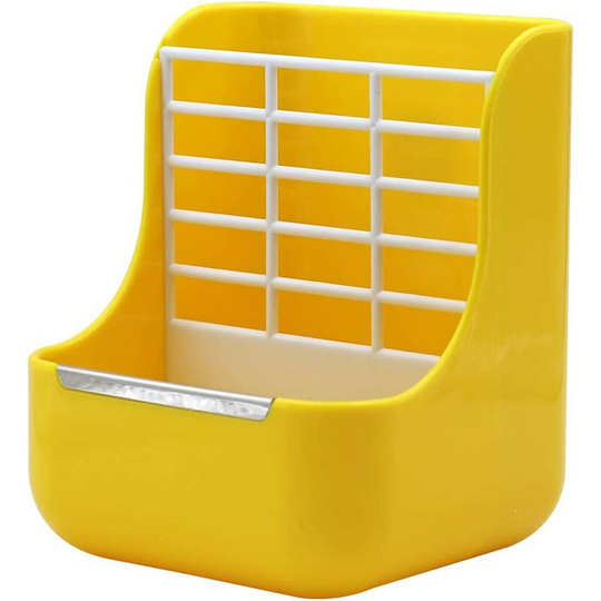Rabbit Hay Feeder Hay Food Manager For Rabbits Chinchillas Small Animals Feeding Bowl (Yellow)