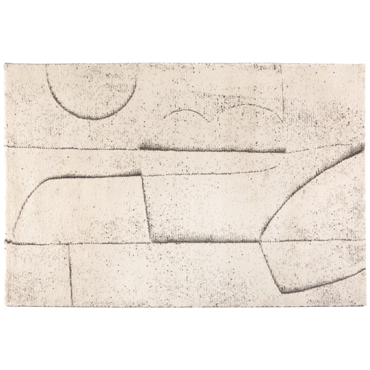 Geigle Machine Tufted Beige/Grey Rug