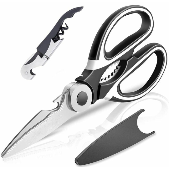 Professional multi-purpose kitchen scissors, ultra-strong, sharp stainless steel kitchen scissors